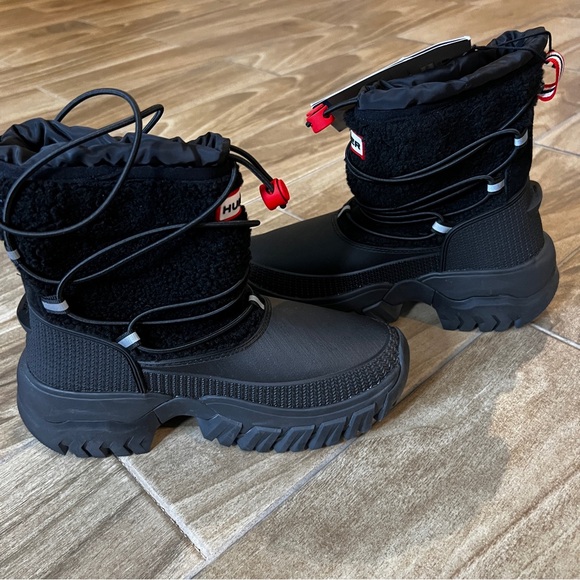 Hunter NWOB Women's Wanderer Short Faux Fur Cold Weather Winter Boots SIZE 5 - Picture 12 of 16